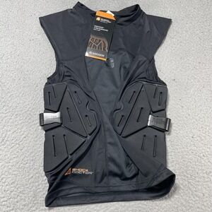 Shock Doctor Shockskin Shirt Mens Medium Black 3-Pad Sleeveless Padded Football